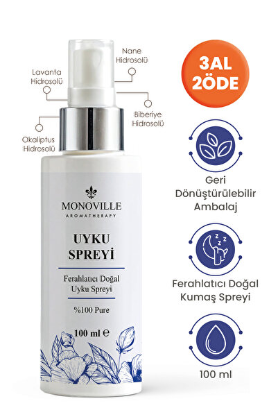 Monoville Uyku ve Yastık Spreyi 100 ml Sprey Başlıklı (Sleep and Pillow Spray)