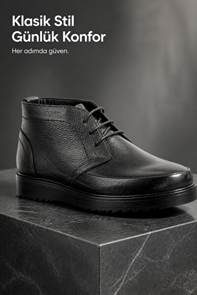 PATRICK CASSA Men's Genuine Leather Winter Boots |   Cowhide Inside and Out, ...