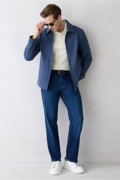 Kiğılı Pantaloni din denim cu croială standard, cu 5 buzunare, din amestec de...