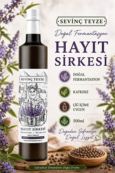 Sevinç Teyze Hayıt Sirkesi, Sultan Sirkesi Doğal Fermantasyon Chaste Seed Vin...