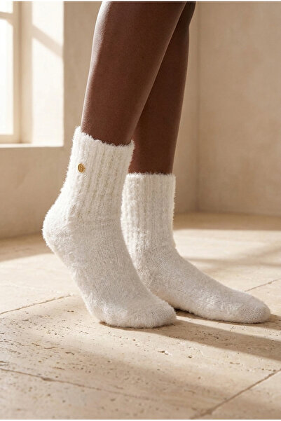 BONY SOCKS Γυναικείες κάλτσες με φτερά λευκές