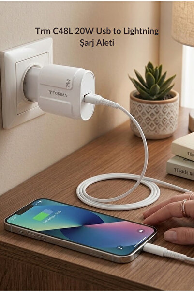 Torima SMART CHARGER 20W HIZLI ŞARJ USB-İphone kablolu