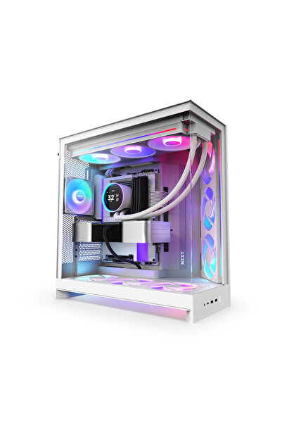 OEMS صندوق أبيض NZXT H9 Flow RGB Plus (2025) – غرفة مزدوجة – مبرد 420 مم