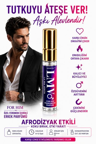 la mia verita Feromon Özlü Parfüm – Etkili Çekici Sensfeel™ For Him Extrait 5 ml