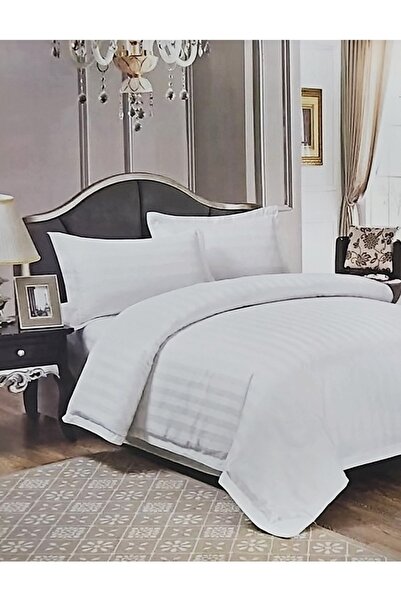 MILANO COLLECTION Set Lenjerie Pat Single Alba Hotel MC-5202