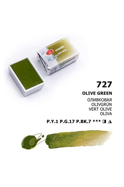 Genel Markalar White Nights 1/1 Tam Tablet Sulu Boya 727 Olive Green