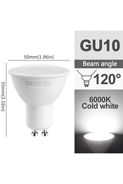 Choice 9w No AC220-240V 12pcs 120d 6000K 5/8/10/12pcs Dimmable GU10 Led Spotl...