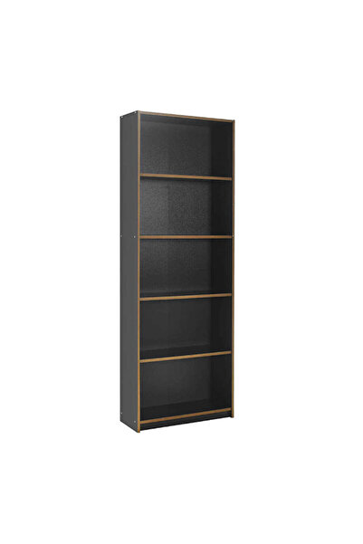 Adore Modern 5 Raflı Kitaplık Antrasit