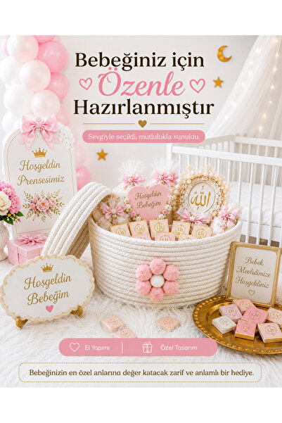 Bebek Çocuk Odası Düzenleyici , Hastane süsü,Hediye Sepeti, Mevlid Sepeti,Düzenleyici Sepet,Organizer