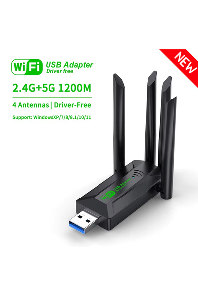 Choice USB3.0 1200Mps 1200Mbps WiFi USB Adapter Dual Band 2.4G+5Ghz Wi-Fi Don...