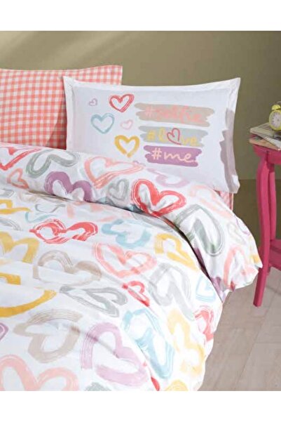 ŞENER HOME Κάλυμμα μαξιλαριού Clasy Ranforce 2 με κάλυμμα 50x70 +5 εκ. Πούδρα...