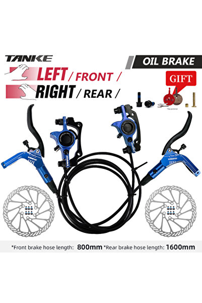 Choice مجموعة فرامل قرص هيدروليكية للدراجات الجبلية Blue-LFRR-160 مم TANKE 16...