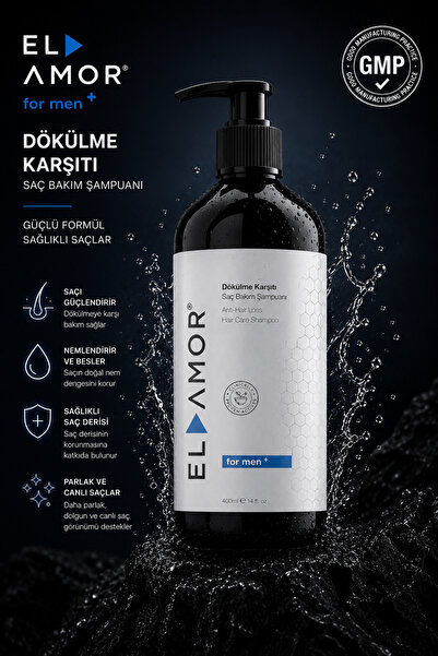 inMAX Elamor Men's (Biotin & Collagen) Hair Strengthening Anti-Spill Shampoo ...