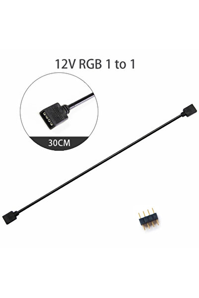 Choice كابل مزامنة اللوحة الأم 12 فولت 1 إلى 1 بطول 30 سم، 4 سنون 12 فولت RGB...