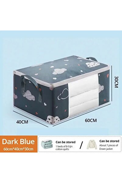 Choice Blue 60X40X30cm 1pc Large/Small Quilt Clothes Storage Bag Moisture Dus...