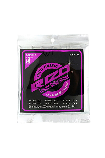 choice2 IE 10 X 1SET RIZO Electric Guitar Strings 008-038 009-042 010-046 Bro...