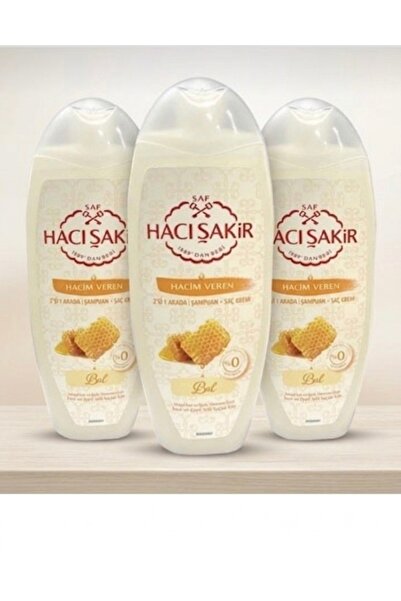 Hacı Şakir Bal Özü İnce Telli/Zayıf Saçlar İçin Besleyici Şampuan 500 ml*3 adet