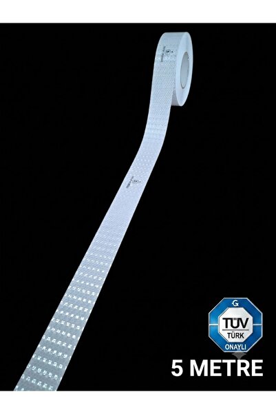 opersan Reflective Reflector Tape-White Reflective Tape-Tüv-Türk Approved-5 M...