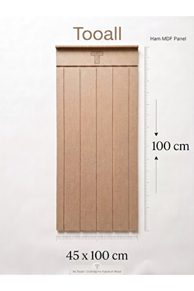 Tooall Dekoratif Duvar Paneli ( 45 X 100 Cm ) Boyanabilir Ahşap 6 Mm Ham Mdf ...