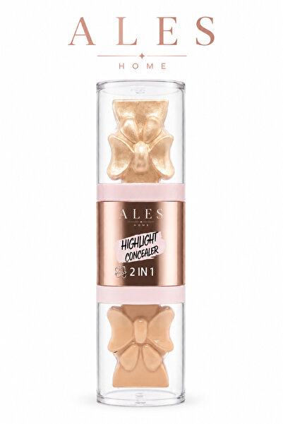 AL&ES kozmetik 2'si 1 Arada Liquid Concealer & Highlighter Sıvı Kapatıcı ve A...
