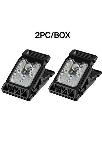 Choice7 2PCS- New Upgraded Intelligent Sensing Solar Clip Lamp Outdoor Courty...
