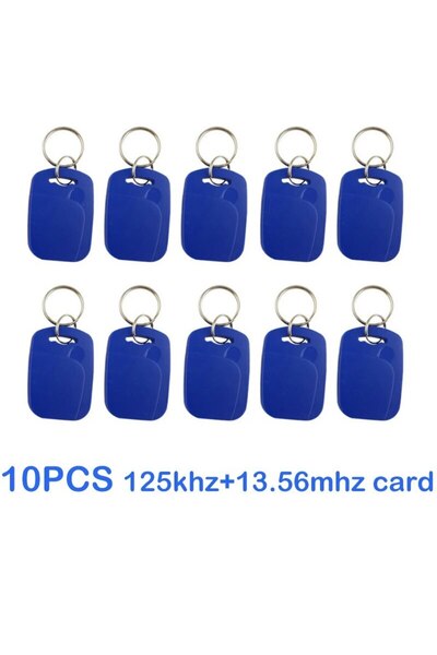 Choice 10pcs Dual Chip Keys 10pcs 2 In 1 Dual Chip Frequency RFID Keyfob 125K...