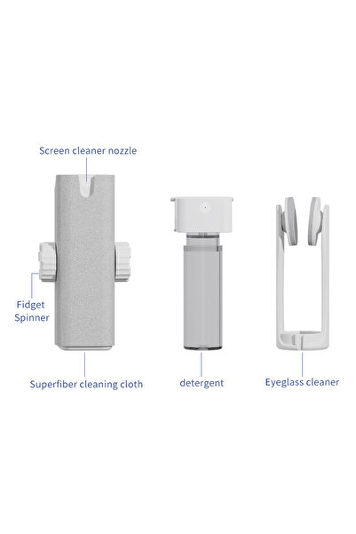 Choice WHITE Eyeglass Cleaning Kit - Lens spray and microfiber cloth for anti...