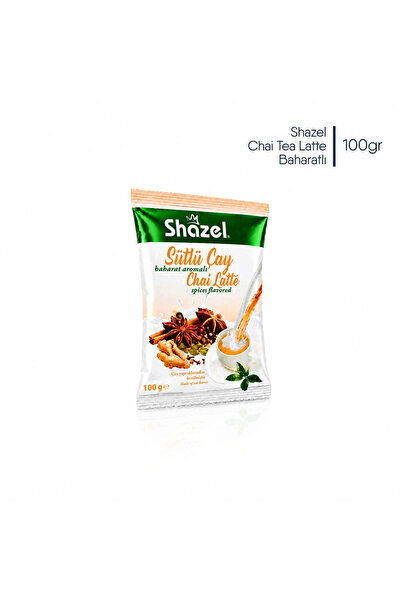 Shazel Chai Tea Latte Baharatlı 100gr | Sütlü Çay | Tarçınlı Zencefilli
