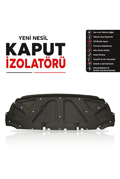 öz-iş Fiat Doblo 2 Kaput İzolatörü (2006-2012 Arası) - (Geniş Aile Hariç)+KLİPS