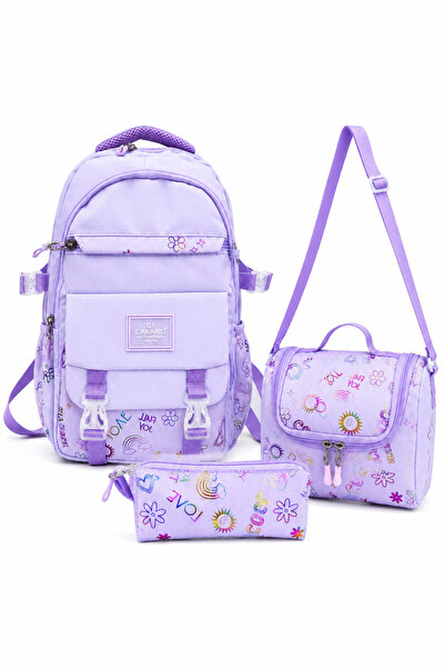 CAKARD Lavender Dream set od 3 delova za školsku torbu za devojčice – ruksak,...