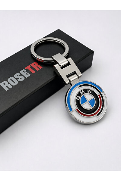 RoseTR BMW Νέο μεταλλικό μπρελόκ με λογότυπο - Συμβατό με όλα τα μοντέλα Bmw