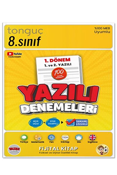 Tonguç Yayınları 8. Sınıf Yazılı Denemeleri 1. DÖNEM 1 ve 2. Yazılı