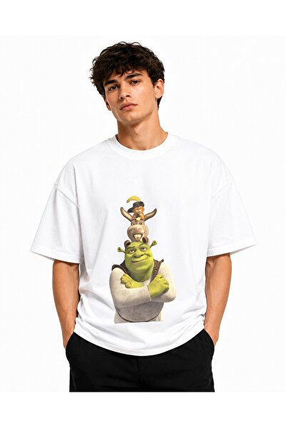 Inscriptie Unisex Βαμβακερό T-shirt Υψηλής Ποιότητας  "Η περιπέτεια του Σρεκ "