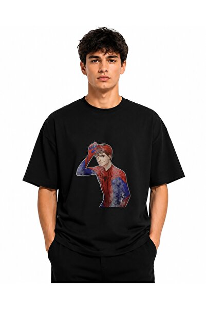 Inscriptie Tricou Unisex Bumbac Premium Casual " SpiderMan fara masca "