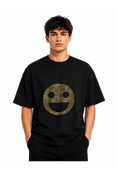 Inscriptie Tricou Unisex Bumbac Premium Casual " Fata din emoji "