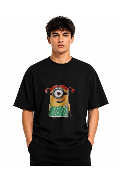 Inscriptie Tricou Unisex Bumbac Premium Casual " Minion girl "