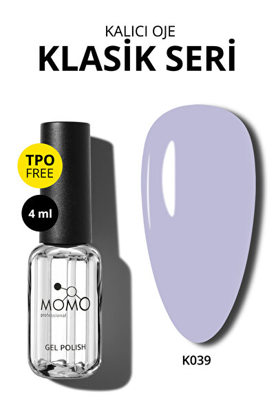 MOMO professional Kalıcı Oje K039, Soğuk Lila, 4 ml