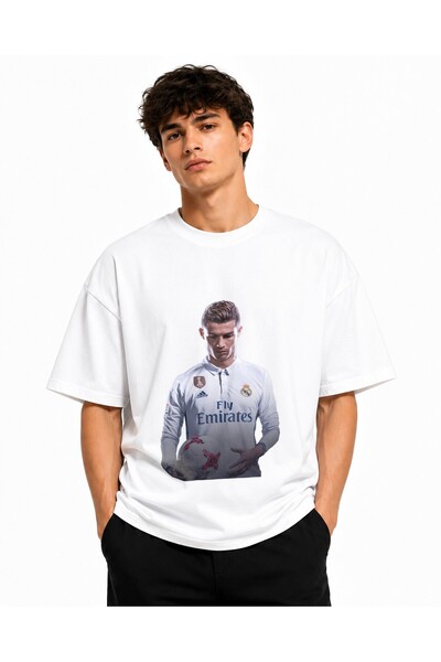 Inscriptie Tricou Unisex Bumbac Premium Casual " Cristiano Ronaldo - foto "