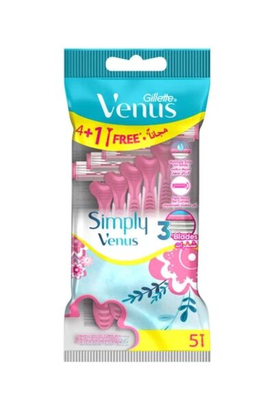 Gillette Simply Venus With 3 Blades 5Pieces