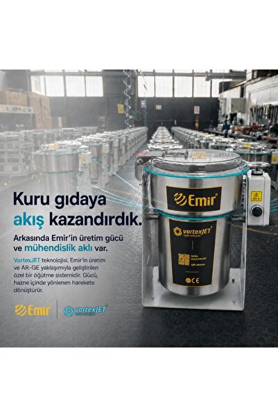 Emir Endüstriyel Mutfak Tarhana Öğütücü Elektrikli Kurugıda Tarhana Çekme Makinası Öğütücü Değirmen Makinesi 1500 Gr 28000 D