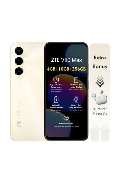 ZTE V80 Max 6.9-inch HD+ 120Hz 4G+10G RAM 256GB 6000mAh 50MP AI Triple Camera...