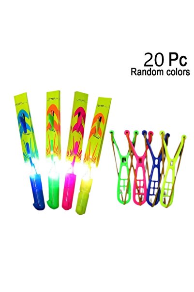Choice1 20pcs 10Pcs Slingshots Rocket Launcher Rocket Slingshot Flying Toys w...