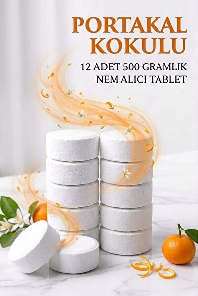 Saban 6 Adet 2x500Gr - PORTAKAL - Nem Alıcı Rutubet Giderici Yedek Tablet