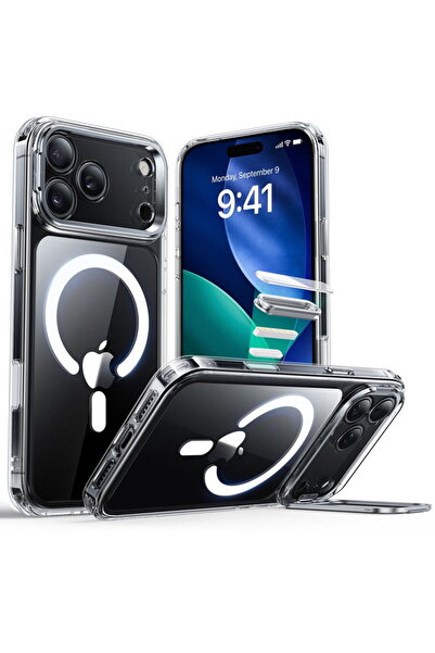 ESR Husă Hibridă Clasică cu Suport MagSafe pentru iPhone 17 Pro Max Transparentă