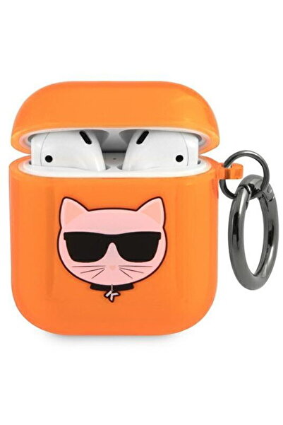 Karl Lagerfeld KLA2UCHFO AirPods cover pomarańczowy/orange Choupette