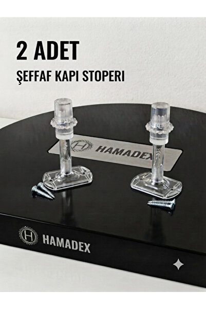 HAMADEX Transparent Door Bumper Door Stopper 2 Pieces