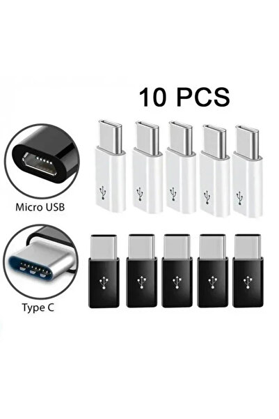 Choice1 10Pcs Mixed 1/10PCS Micro USB Female To Type C Male Adapter for Andro...