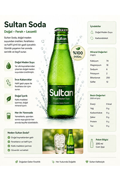 Soda & Maden Suyu 200ml X 6 Adet