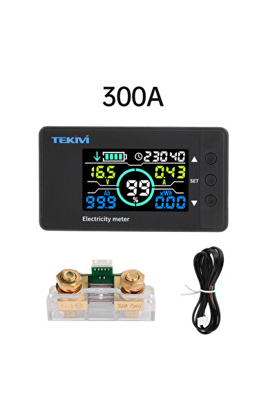 Choice1 300A DC 7.5~100V Voltage Ammeter Power Meter Power Indicator Vehicle ...