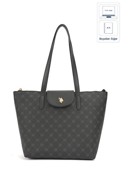 U.S. Polo Assn. حقيبة كتف نسائية سوداء Us26557